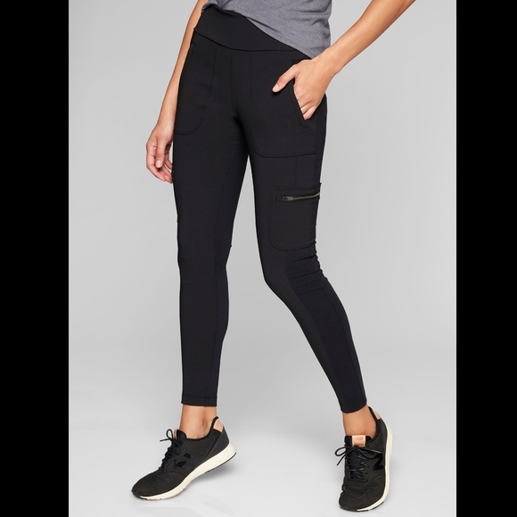 Athleta Pants - NWT Athleta Highline Hybrid Cargo Tight BK - Black